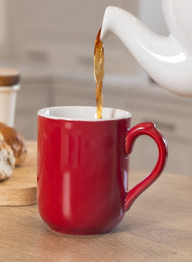 London Pottery Premium Farmhouse Mug - 250ml Red Stoneware Coffee Cup & Tea Mug, Durable Ceramic with Matte Finish, Designed by David Birch, Microwave & Dishwasher Safe - Image 2